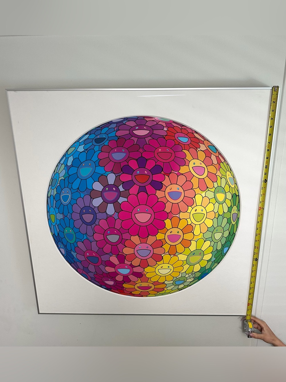 Takashi Murakami Inside the Rainbow's Heart Signed Framed Lithograph Flowers